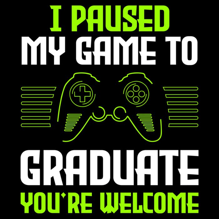 I Paused My Game To Graduate Funny Graduation Graduate Gamer Cooling Performance Crew T-Shirt
