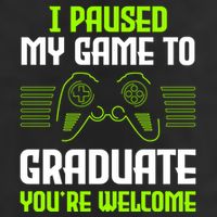 I Paused My Game To Graduate Funny Graduation Graduate Gamer Adult Drive Performance Visor