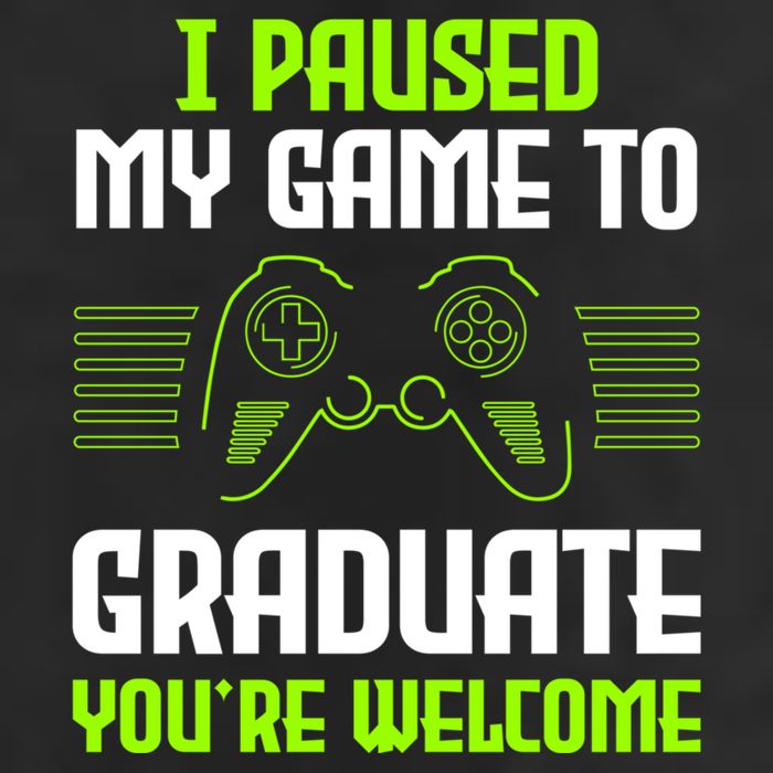 I Paused My Game To Graduate Funny Graduation Graduate Gamer Adult Drive Performance Visor