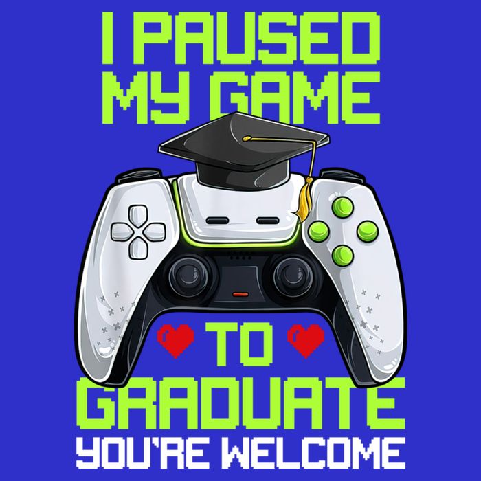 I Paused My Game To Graduate Funny Graduation Graduate Gamer Bag