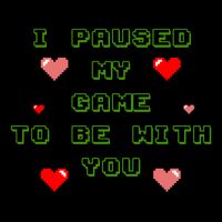 I Paused My Game To Be With You Funny Romantic Daily Commute Backpack