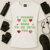 I Paused My Game To Be With You Funny Romantic Performance Shirt