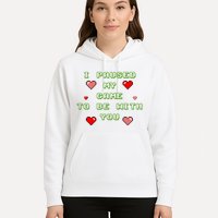 I Paused My Game To Be With You Funny Romantic Hoodie