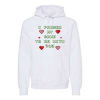 I Paused My Game To Be With You Funny Romantic Premium Hoodie