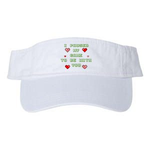 I Paused My Game To Be With You Funny Romantic Valucap Bio-Washed Visor