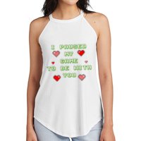 I Paused My Game To Be With You Funny Romantic Women's Perfect Tri Rocker Tank