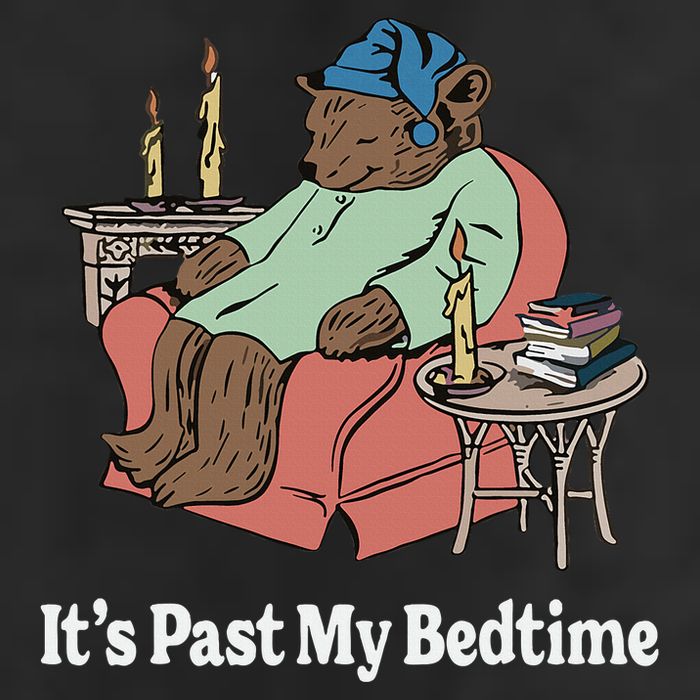 ItS Past My Bedtime Sleepy Bear Time Reading 15oz Campfire Ceramic Mug