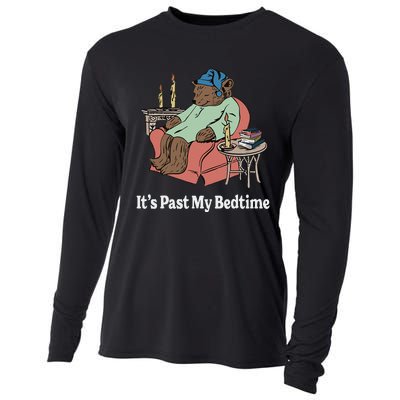 ItS Past My Bedtime Sleepy Bear Time Reading Cooling Performance Long Sleeve Crew