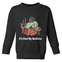 ItS Past My Bedtime Sleepy Bear Time Reading Toddler Sweatshirt