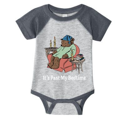 ItS Past My Bedtime Sleepy Bear Time Reading Infant Baby Jersey Bodysuit