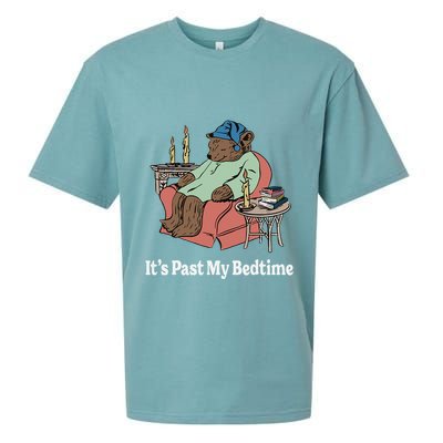 ItS Past My Bedtime Sleepy Bear Time Reading Sueded Cloud Jersey T-Shirt