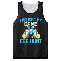 I Paused My Game To Egg Hunt - Easter Sunday Bunny Gamers Mesh Reversible Basketball Jersey Tank