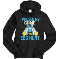 I Paused My Game To Egg Hunt - Easter Sunday Bunny Gamers Tie Dye Hoodie