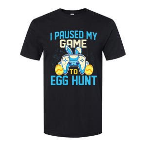 I Paused My Game To Egg Hunt - Easter Sunday Bunny Gamers Softstyle CVC T-Shirt