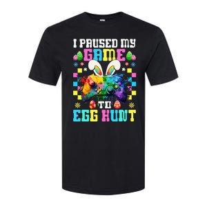 I Paused My Game To Egg Hunt Easter Funny Gamer Softstyle CVC T-Shirt