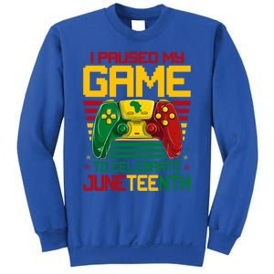 I Paused My Game To Celebrate Juneteenth Controller Gamer Gift Sweatshirt