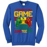 I Paused My Game To Celebrate Juneteenth Controller Gamer Gift Sweatshirt