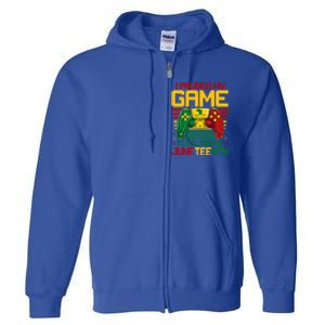 I Paused My Game To Celebrate Juneteenth Controller Gamer Gift Full Zip Hoodie