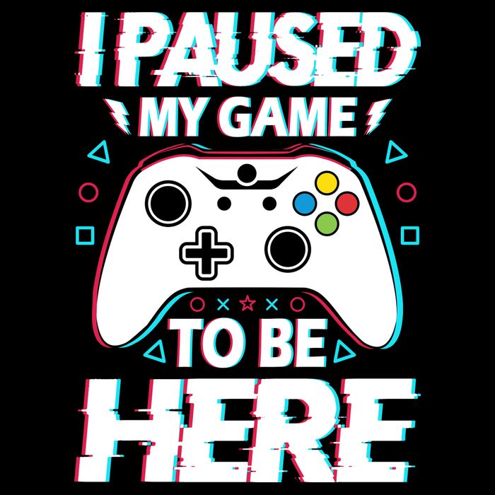 I Paused My Game To Be Here Funny Gamer Gaming Backpack
