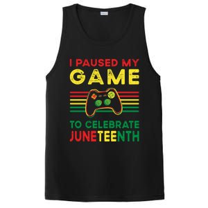 I Paused My Game To Celebrate Juneteenth Gamer Cool Gift PosiCharge Competitor Tank