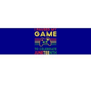 I Paused My Game To Celebrate Juneteenth Gamer Cool Gift Bumper Sticker