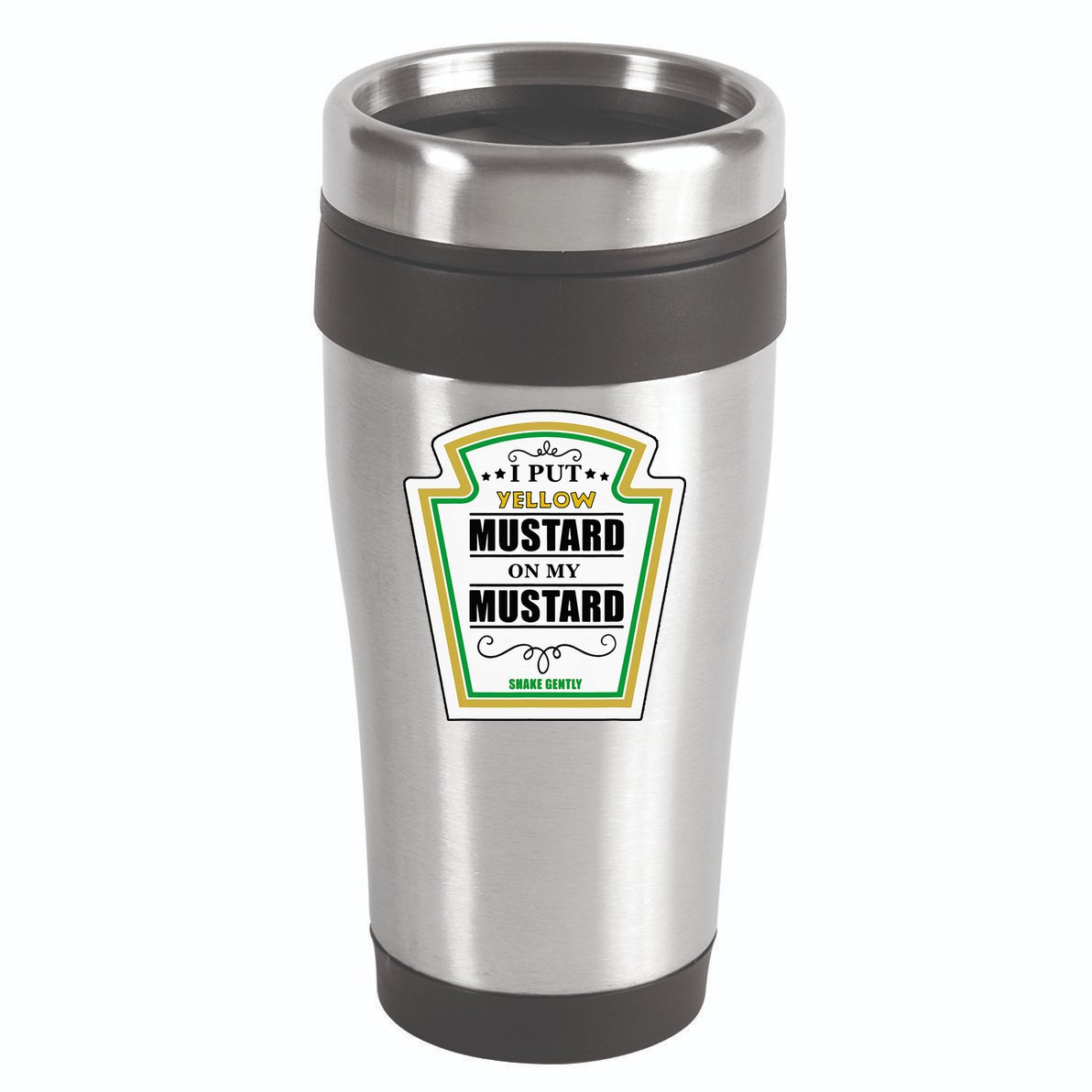 I Put Mustard On My Mustard Halloween Couple Team 16oz Travel Tumbler