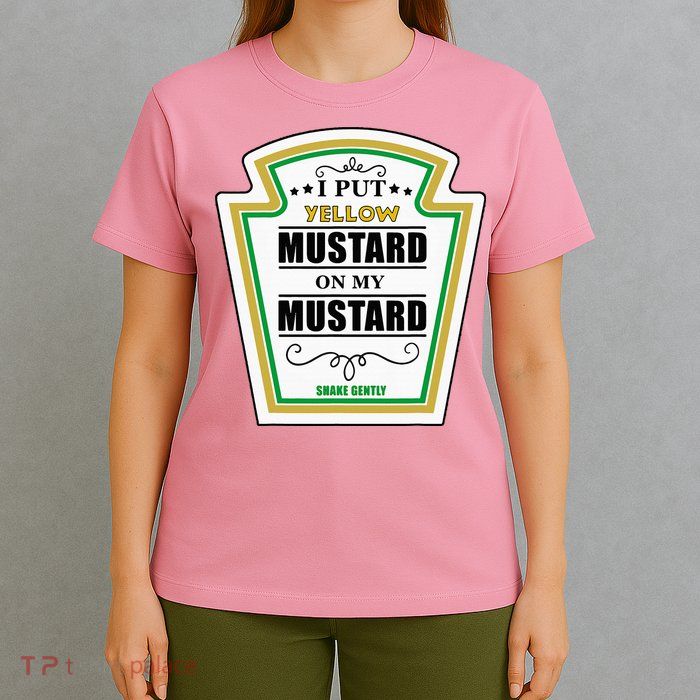 I Put Mustard On My Mustard Halloween Couple Team T-Shirt