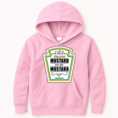 I Put Mustard On My Mustard Halloween Couple Team Kids Hoodie