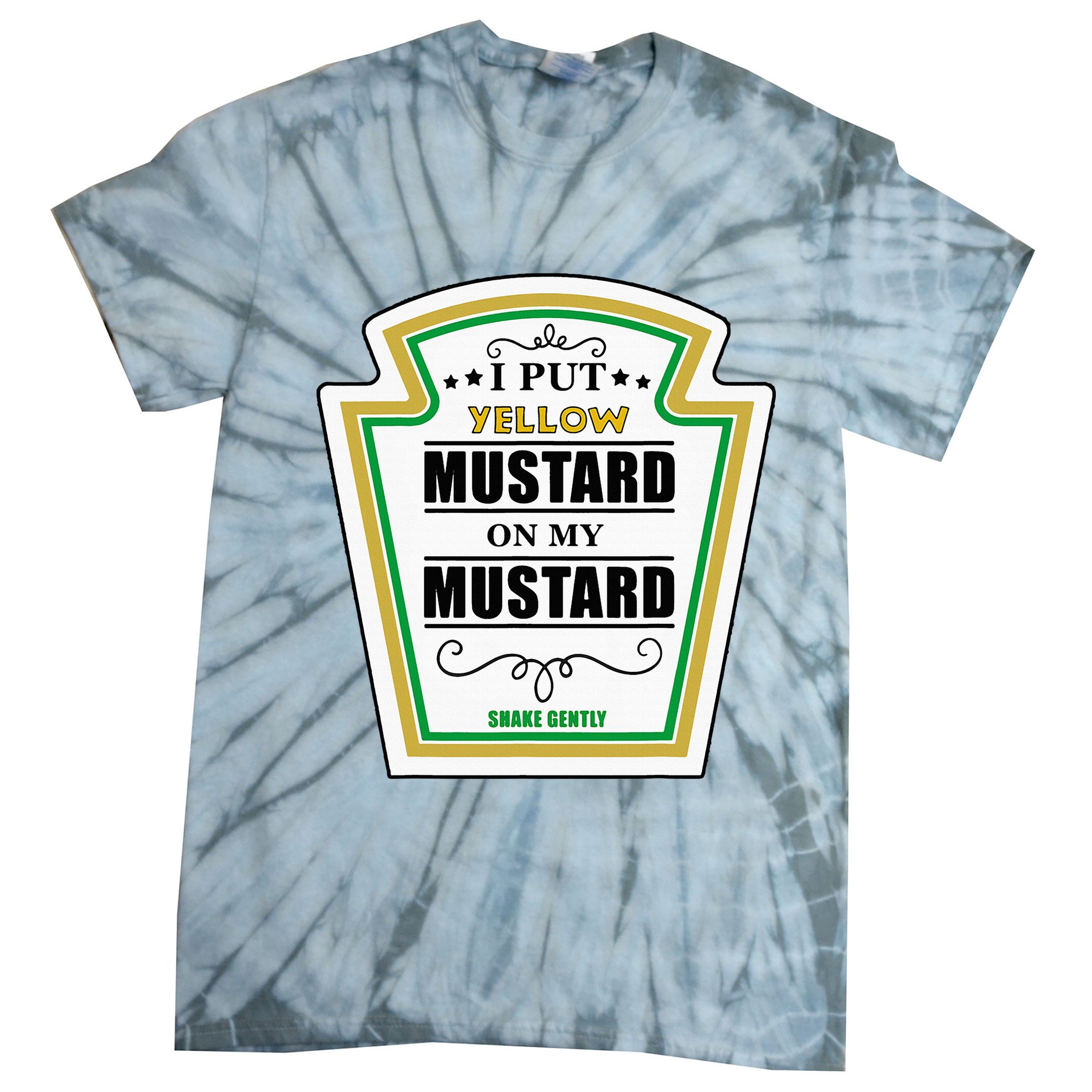 I Put Mustard On My Mustard Halloween Couple Team Tie-Dye T-Shirt