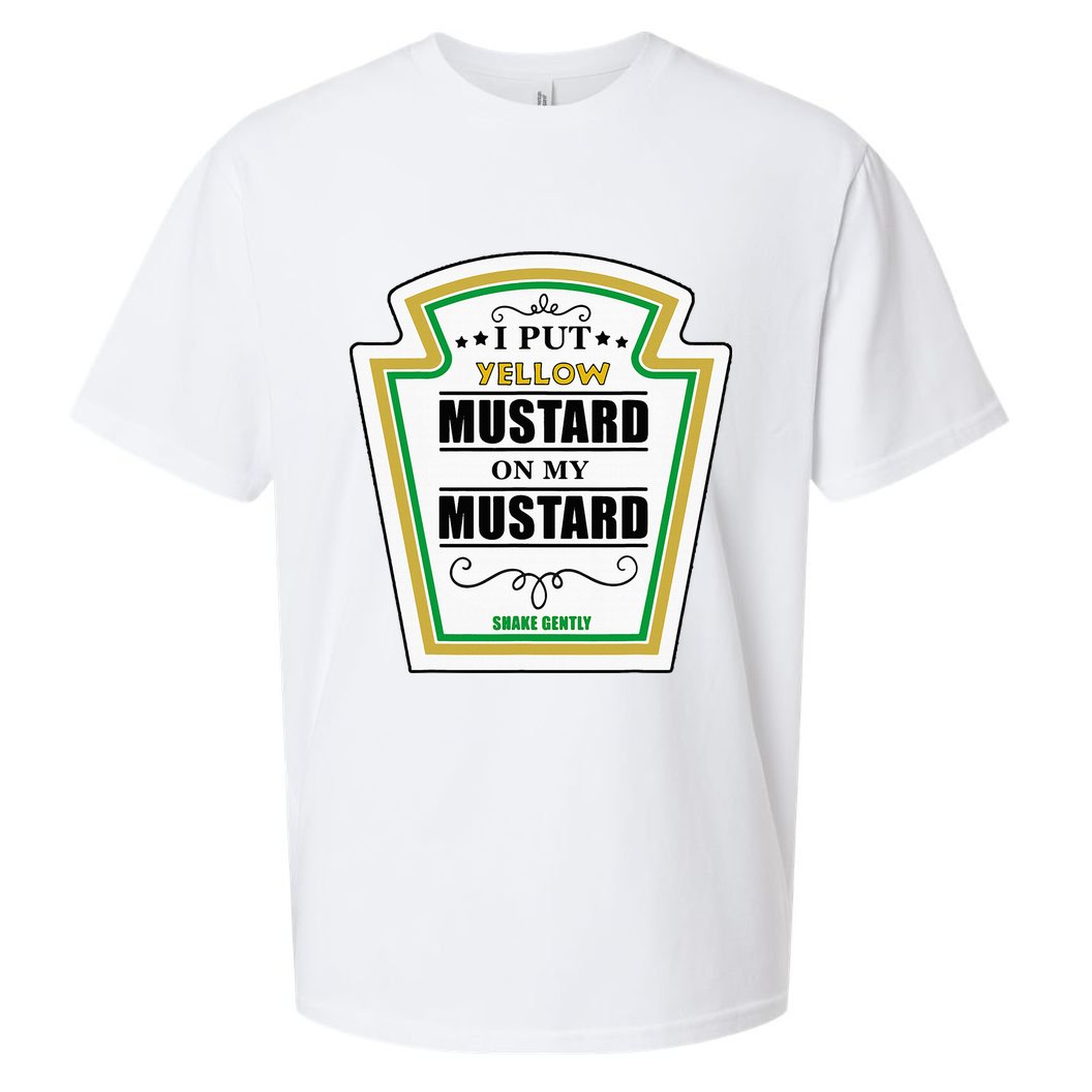 I Put Mustard On My Mustard Halloween Couple Team Sueded Cloud Jersey T-Shirt