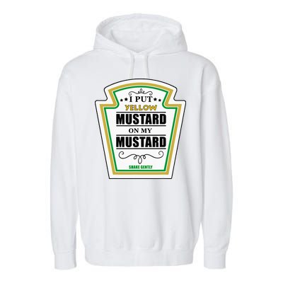 I Put Mustard On My Mustard Halloween Couple Team Garment-Dyed Fleece Hoodie