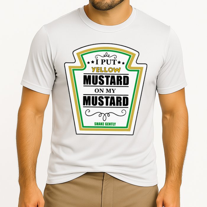 I Put Mustard On My Mustard Halloween Couple Team Cooling Performance Crew T-Shirt