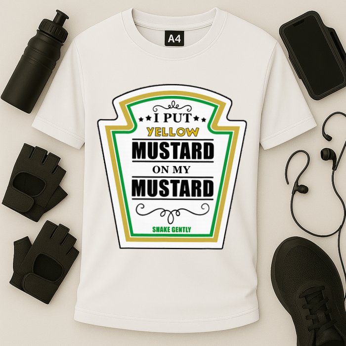 I Put Mustard On My Mustard Halloween Couple Team Cooling Performance Crew T-Shirt