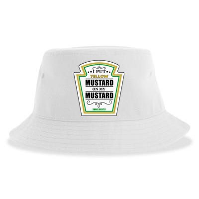 I Put Mustard On My Mustard Halloween Couple Team Sustainable Bucket Hat