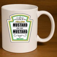 I Put Mustard On My Mustard Halloween Couple Team 11oz C Handle Ceramic Mug
