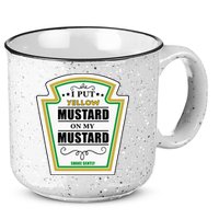 I Put Mustard On My Mustard Halloween Couple Team 15oz Campfire Ceramic Mug