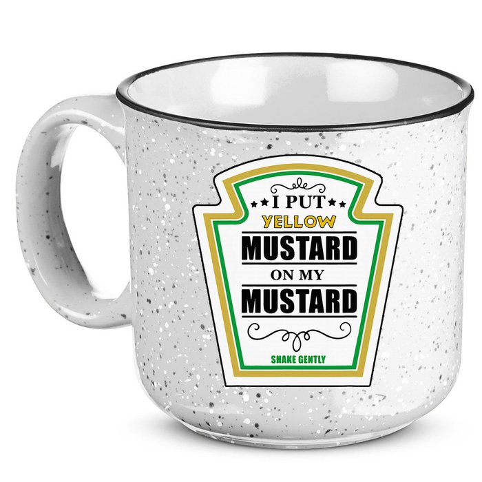 I Put Mustard On My Mustard Halloween Couple Team 15oz Campfire Ceramic Mug