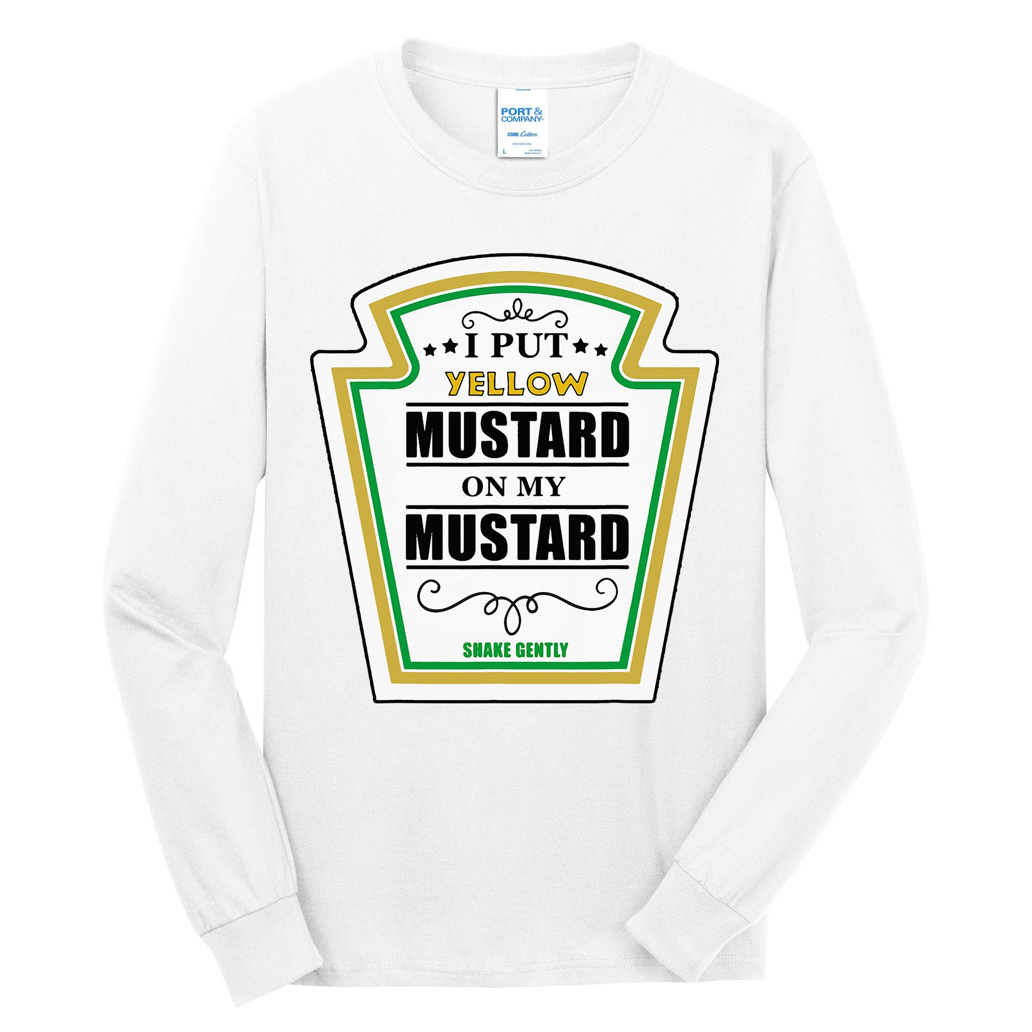 I Put Mustard On My Mustard Halloween Couple Team Tall Long Sleeve T-Shirt