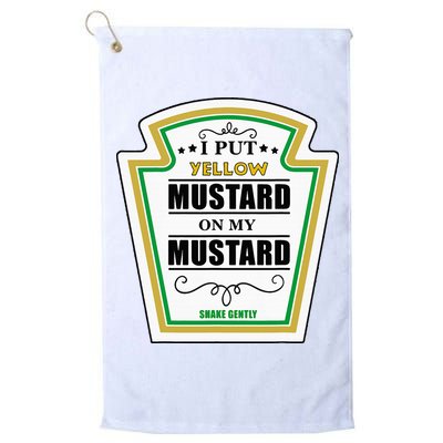 I Put Mustard On My Mustard Halloween Couple Team Golf Towel