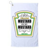 I Put Mustard On My Mustard Halloween Couple Team Golf Towel