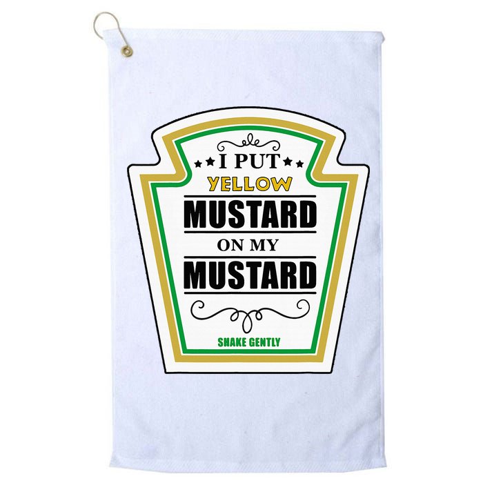 I Put Mustard On My Mustard Halloween Couple Team Golf Towel