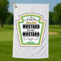 I Put Mustard On My Mustard Halloween Couple Team Golf Towel