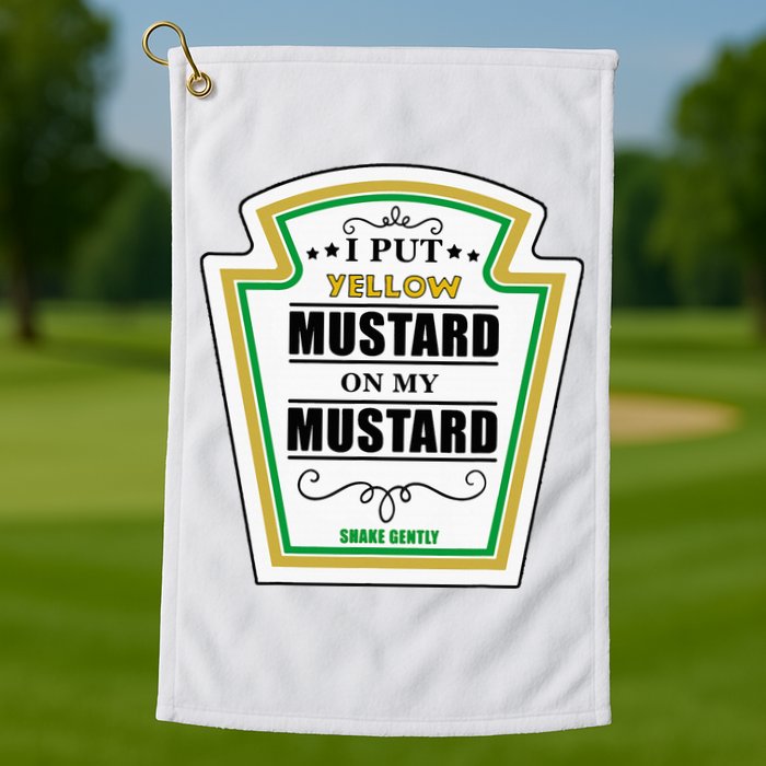 I Put Mustard On My Mustard Halloween Couple Team Golf Towel