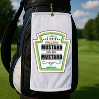 I Put Mustard On My Mustard Halloween Couple Team Golf Towel