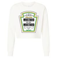 I Put Mustard On My Mustard Halloween Couple Team Cropped Pullover Crew