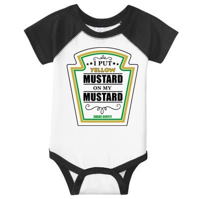I Put Mustard On My Mustard Halloween Couple Team Infant Baby Jersey Bodysuit