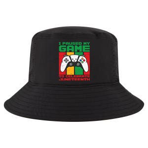 I Paused My Game To Celebrate Juneteenth Gamer Teen Gift Cool Comfort Performance Bucket Hat