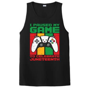 I Paused My Game To Celebrate Juneteenth Gamer Teen Gift PosiCharge Competitor Tank