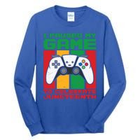 I Paused My Game To Celebrate Juneteenth Gamer Teen Gift Tall Long Sleeve T-Shirt