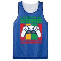 I Paused My Game To Celebrate Juneteenth Gamer Teen Gift Mesh Reversible Basketball Jersey Tank